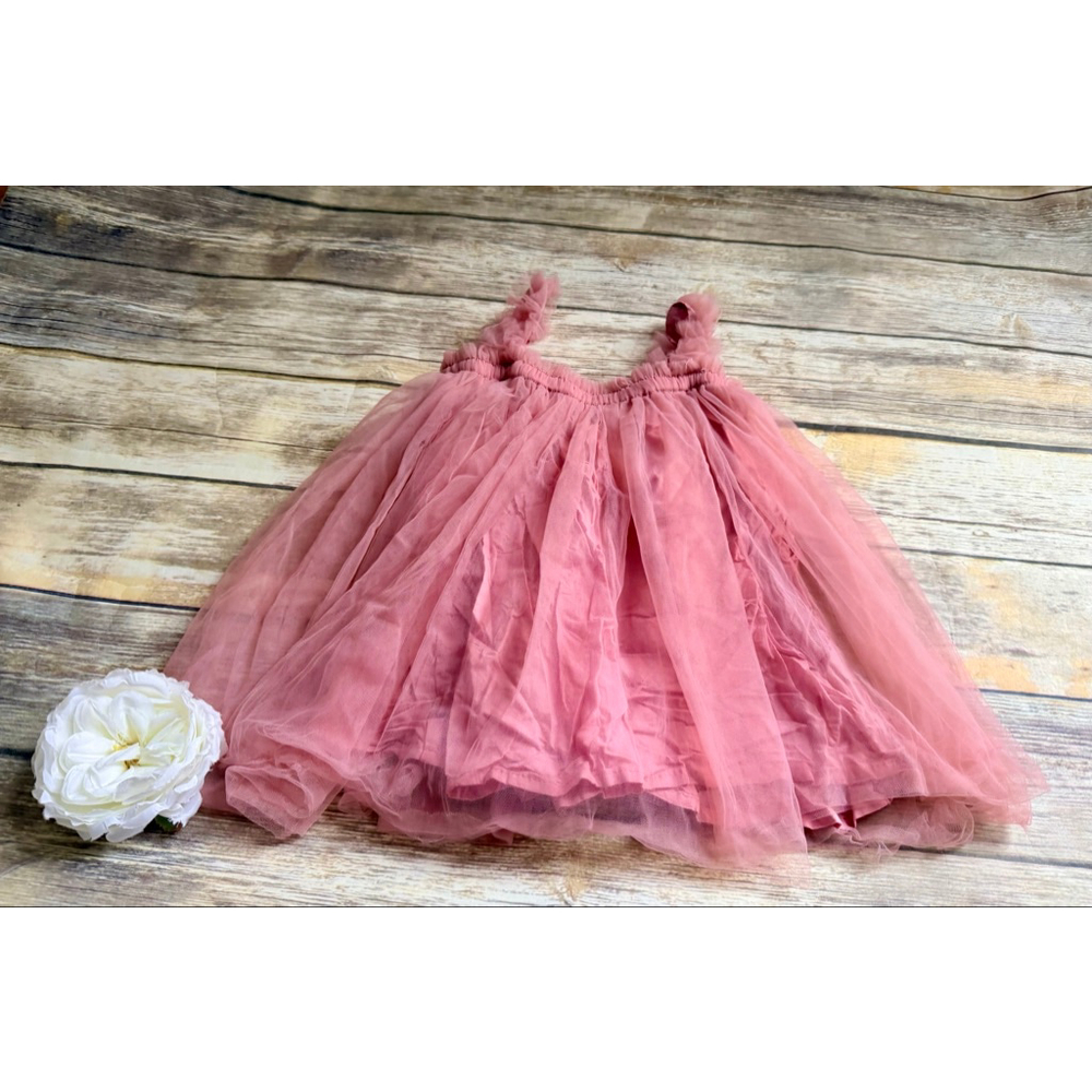 DUSTY ROSE TULLE TOP